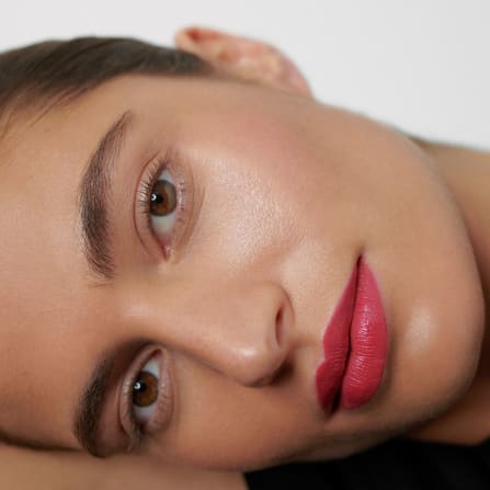 makeup, lipstick, red lips, skin, woman
