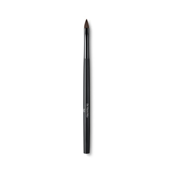 Flat, rounded lip brush for precise lipstick application