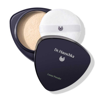 Dr. Hauschka translucent powder: Sheer Loose Powder. Certified natural formulation of mineral pigments and plant extracts